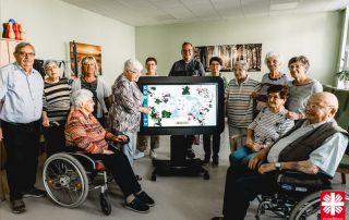 Foto zur Care Table-Spendenaktion des KPFV und der Caritas Saar Hochwald (mit freundlicher Genehmigung der Caritas Hochwald)