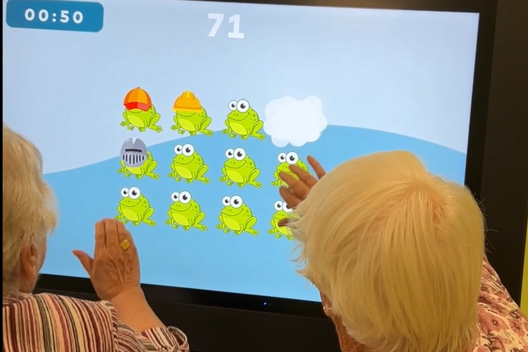 Beitragsbild zum Video Care Table - Spiel "Fang den Frosch" Teil 1